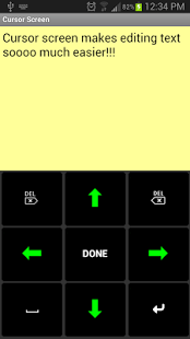 اسکرینشات 4 از محیط برنامه Big Buttons Keyboard Deluxe v4.0.5 برای اندروید