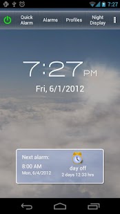 اسکرینشات 1 از محیط برنامه Gentle Alarm v3.9.4 برای اندروید