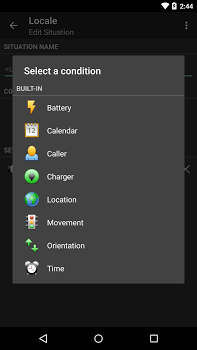 اسکرینشات 1 از محیط برنامه Locale v6.3.9 برای اندروید