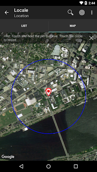 اسکرینشات 5 از محیط برنامه Locale v6.3.9 برای اندروید