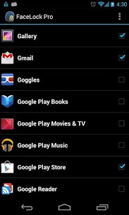 اسکرینشات 4 از محیط برنامه FaceLock Pro v3.0.0 برای اندروید
