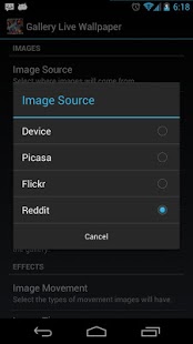 اسکرینشات 1 از محیط برنامه Gallery Live Wallpaper v2.21 برای اندروید