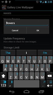 اسکرینشات 2 از محیط برنامه Gallery Live Wallpaper v2.21 برای اندروید