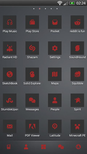 تصویر محیط Holo Red S Theme Go/Nova/Apex v1.9 تصویر محیط Holo Red S Theme Go/Nova/Apex v1.9