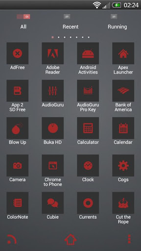 تصویر محیط Holo Red S Theme Go/Nova/Apex v1.9 تصویر محیط Holo Red S Theme Go/Nova/Apex v1.9