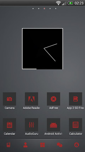 تصویر محیط Holo Red S Theme Go/Nova/Apex v1.9 تصویر محیط Holo Red S Theme Go/Nova/Apex v1.9