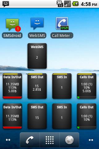 اسکرینشات 2 از محیط برنامه Call Meter 3G: THE monitor app v3.11.9.1 برای اندروید