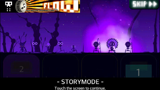 اسکرینشات 2 از محیط برنامه FLOW – A Space Drum Saga v1.2.3 برای اندروید