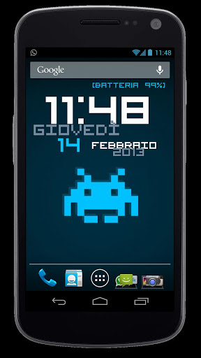 اسکرینشات 3 از محیط برنامه Timewall – Clock Wallpaper v1.2.0 برای اندروید