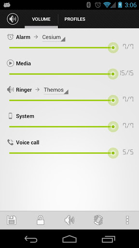 اسکرینشات 4 از محیط برنامه AudioManager Pro v4.1.1 برای اندروید