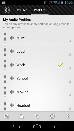 اسکرینشات 3 از محیط برنامه AudioManager Pro v4.1.1 برای اندروید