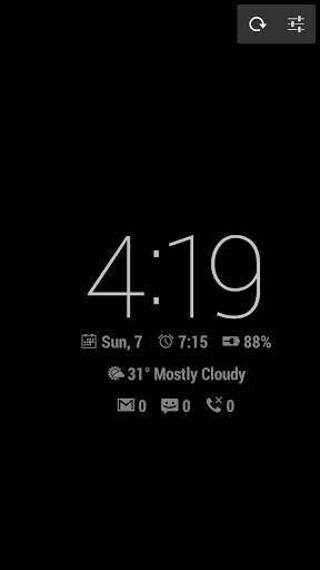 اسکرینشات 2 از محیط برنامه Dock Clock Plus v1.3 برای اندروید