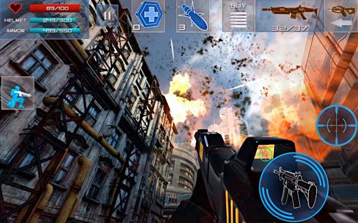 اسکرینشات 1 از محیط برنامه Enemy Strike v1.0.9 برای اندروید