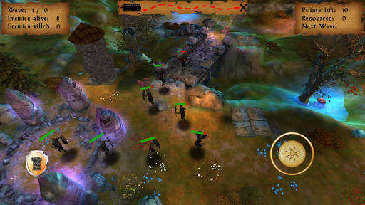 اسکرینشات 4 از محیط برنامه Tower Defense 3D – Fantasy! v1.0 برای اندروید