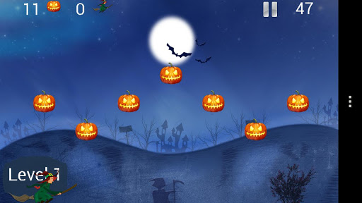 اسکرینشات 2 از محیط برنامه Witch & Pumpkin v1.0 برای اندروید