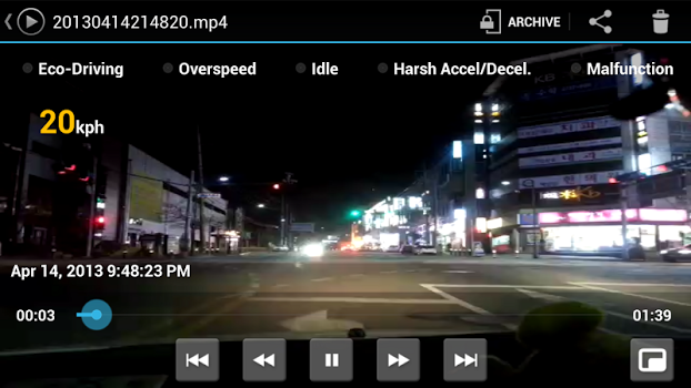 اسکرینشات 2 از محیط برنامه CaroO Pro (Dashcam & OBD) v3.2.0 برای اندروید