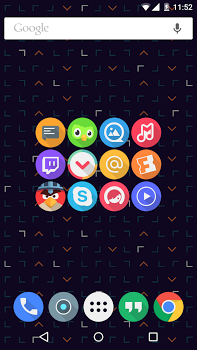 اسکرینشات 3 از محیط برنامه Click UI – Icon Pack v6.3 برای اندروید