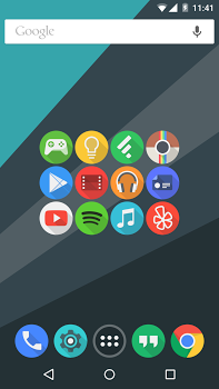 اسکرینشات 2 از محیط برنامه Click UI – Icon Pack v6.3 برای اندروید