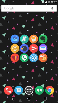 اسکرینشات 1 از محیط برنامه Click UI – Icon Pack v6.3 برای اندروید