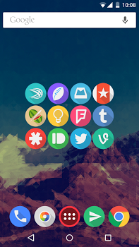 اسکرینشات 4 از محیط برنامه Click UI – Icon Pack v6.3 برای اندروید