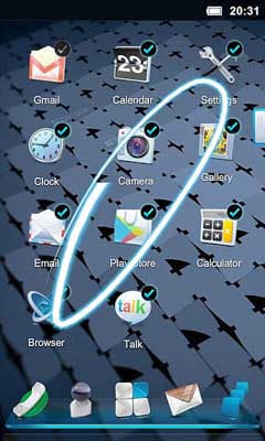 اسکرینشات 2 از محیط برنامه Next Launcher 3D v1.39 برای اندروید