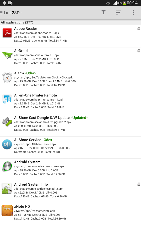 تصویر محیط Link2SD Plus v4.0.11 تصویر محیط Link2SD Plus v4.0.11