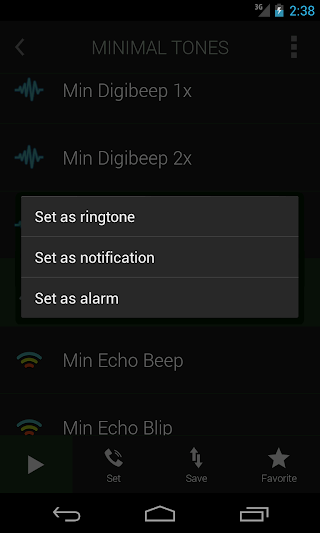 اسکرینشات 1 از محیط برنامه Ringtones Complete v4.3 برای اندروید