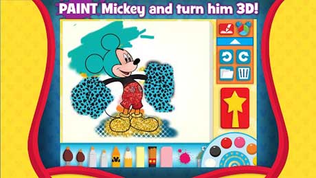 اسکرینشات 3 از محیط برنامه Mickey’s Paint and Play! v1.00.02 + data برای اندروید