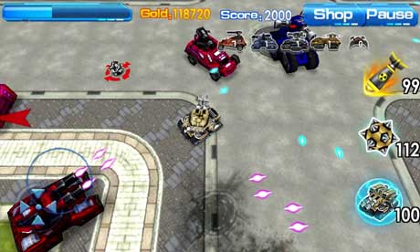 اسکرینشات 2 از محیط برنامه Blast Tank 3D v1.0 برای اندروید