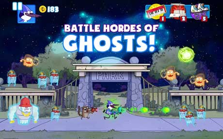 اسکرینشات 2 از محیط برنامه Ghost Toasters – Regular Show v1.0 + data برای اندروید