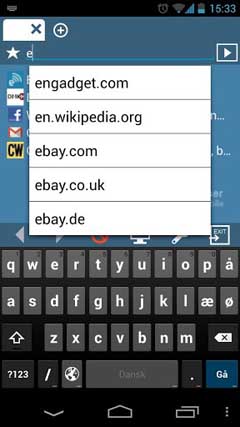 اسکرینشات 1 از محیط برنامه MiniBrowser PRO v2.5 برای اندروید