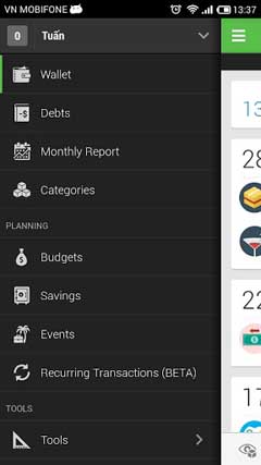 تصویر محیط Money Lover Plus vandroid v2.1.1 تصویر محیط Money Lover Plus vandroid v2.1.1