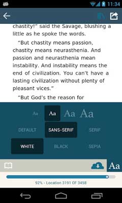 اسکرینشات 2 از محیط برنامه Scribd v3.1.4 برای اندروید