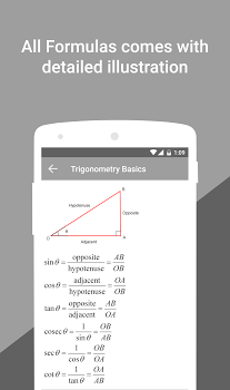 اسکرینشات 6 از Maths Formulas with Calculator v1.0.30