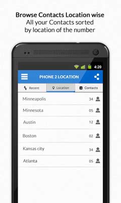 اسکرینشات 2 از Phone Number & Caller Location v5.0.2