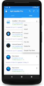 اسکرینشات 1 از محیط برنامه نرم افزار نصب برنامه ها برای اندروید