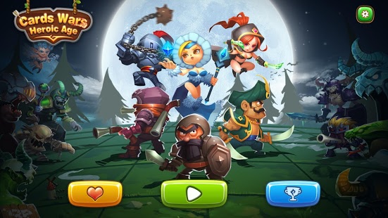 اسکرینشات 4 از Cards Wars:Heroic Age HD v2.4