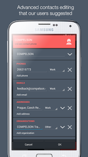 اسکرینشات 5 از محیط برنامه Contacts Optimizer v6.0 برای اندروید