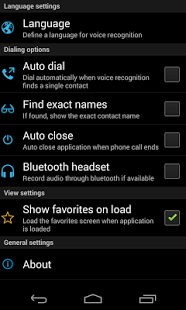 اسکرینشات 1 از محیط برنامه Speak 2 Call Full-Voice dialer v3.2.20 برای اندروید