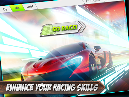 اسکرینشات 1 از محیط برنامه Speed X Extreme 3D Car Racing v2.5 + data برای اندروید
