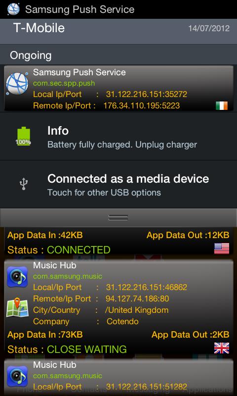 تصویر محیط Connection Tracker Pro v1.2.3 تصویر محیط Connection Tracker Pro v1.2.3