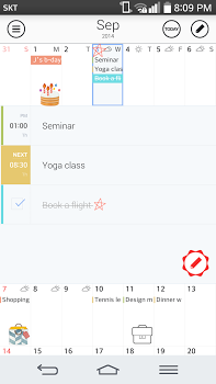 اسکرینشات 2 از محیط برنامه SolCalendar – Calendar / To do v1.7.3 برای اندروید