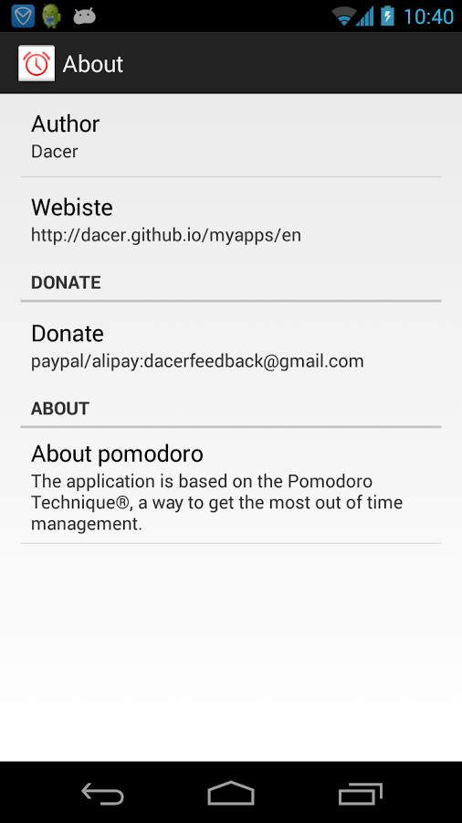 تصویر محیط Simple Pomodoro v2.2 تصویر محیط Simple Pomodoro v2.2