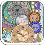 Glass Clock Live Wallpaper v1.2