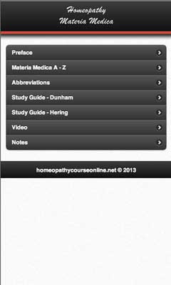 تصویر محیط Homeopathy Materia Medica v1.0 تصویر محیط Homeopathy Materia Medica v1.0