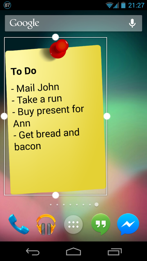 تصویر محیط Notes Widget HD PRO – Stickies v2.1.4 تصویر محیط Notes Widget HD PRO – Stickies v2.1.4