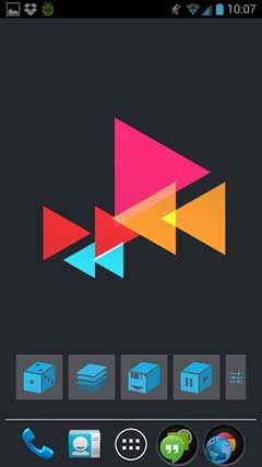 اسکرینشات 2 از محیط برنامه Trianglism Live Wallpaper v1.01 برای اندروید