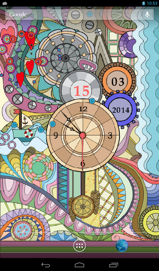 تصویر محیط Glass Clock Live Wallpaper v1.2 تصویر محیط Glass Clock Live Wallpaper v1.2