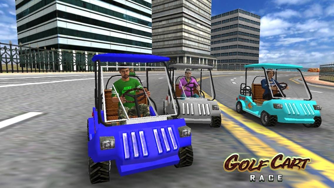 اسکرینشات 4 از محیط برنامه Golf Cart Race v1.0 برای اندروید