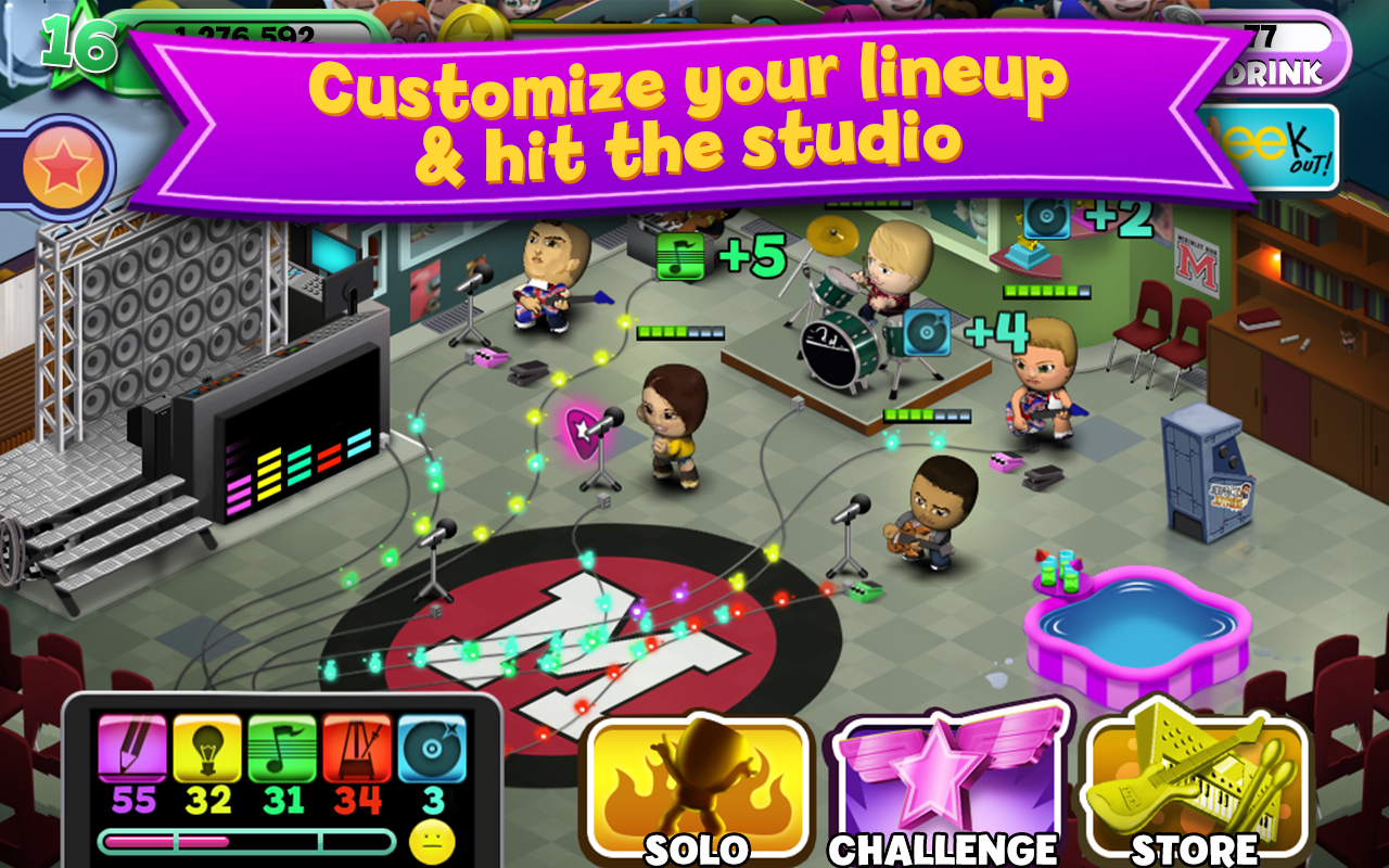 اسکرینشات 2 از محیط برنامه Band Stars v1.4.0 + data برای اندروید